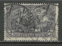 Germany 1919 3 Mark Kaiser Wilhelm Memorial, Berlin used signed $ 41.00