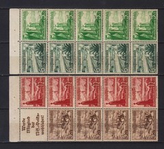 GERMANY REICH 1937. NAVY SHIPS BOATS H-Blat. Mi.# 109B/110B MINT NEVER HINGED