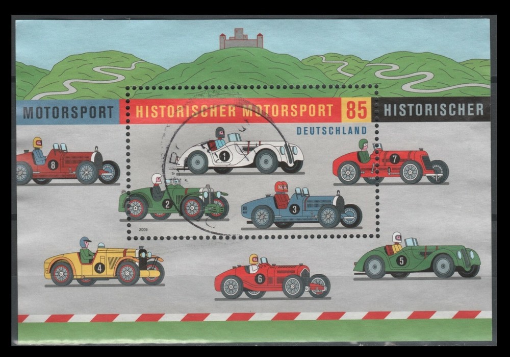 Germany 2545 Historical Motor Sports Souvenir Sheet, 2009 [USED]