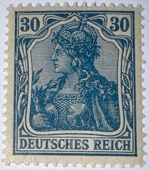 Travelstamps: Germany Occu. Memel OP Stamps 30pf Mint Og Never Hinged WMK MOGNH