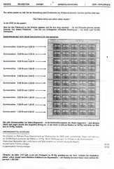 GDR DDR 10 Pf Complete 50-Stamp Sheet Printing Error – Incorrect Margin Counte