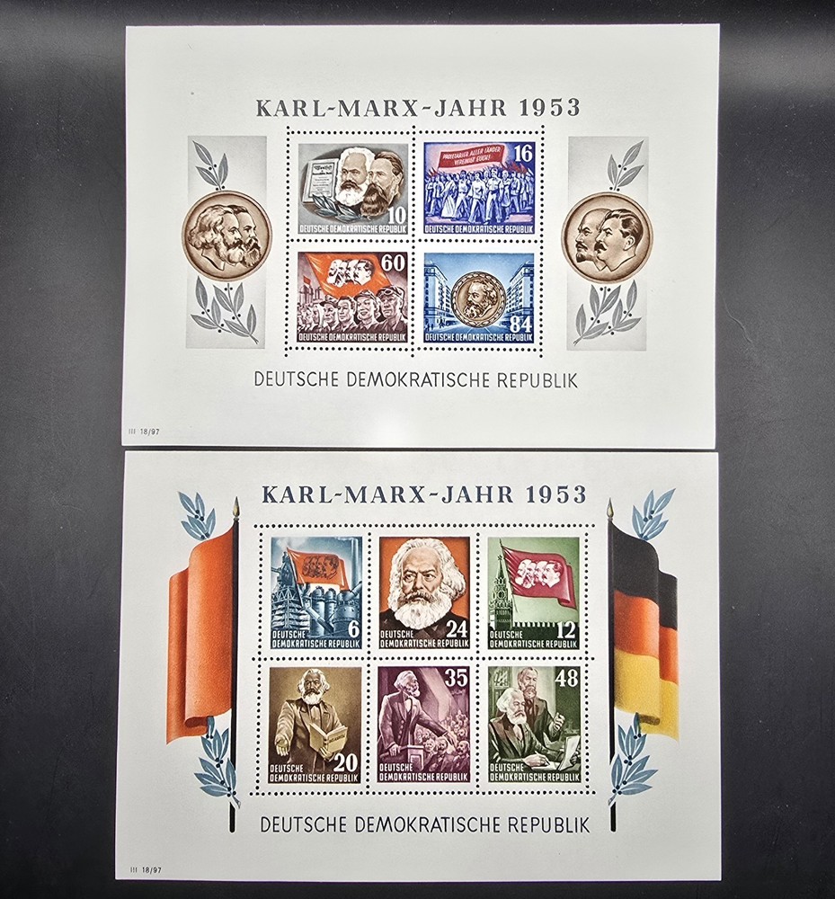 DDR EAST GERMANY Mi. #Block 8 scarce mint MNH stamp sheets