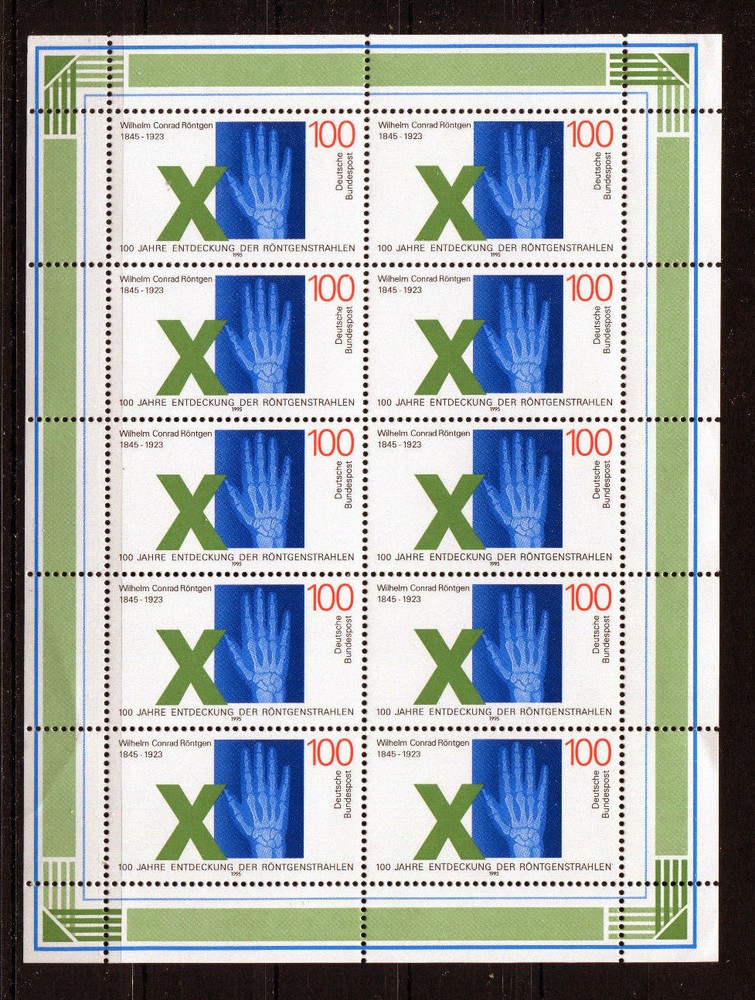 X-ray sheet 1784 mint never hinged 10x KB ten sheet FRG 1995 MNH