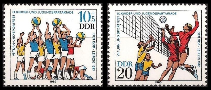 EAST GERMANY GDR / DDR 1983 – Youth Sports, Leipzig – MNH**