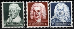 Germany Sc 456 457 458 Multicolor 6pf 12pf 25pf MNH Original Gum Set
