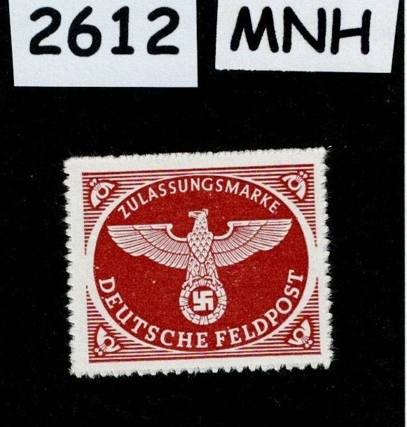 MNH stamp MQ1A Military Postage WWII Feldpost Fieldpost 1942 Germany #2612