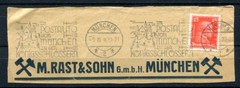 German Reich : Scarce slogan cancel from 1928 – Munich