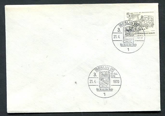 Germany – Berlin : Cover with fancy cancels (21.4.1970) – CTO