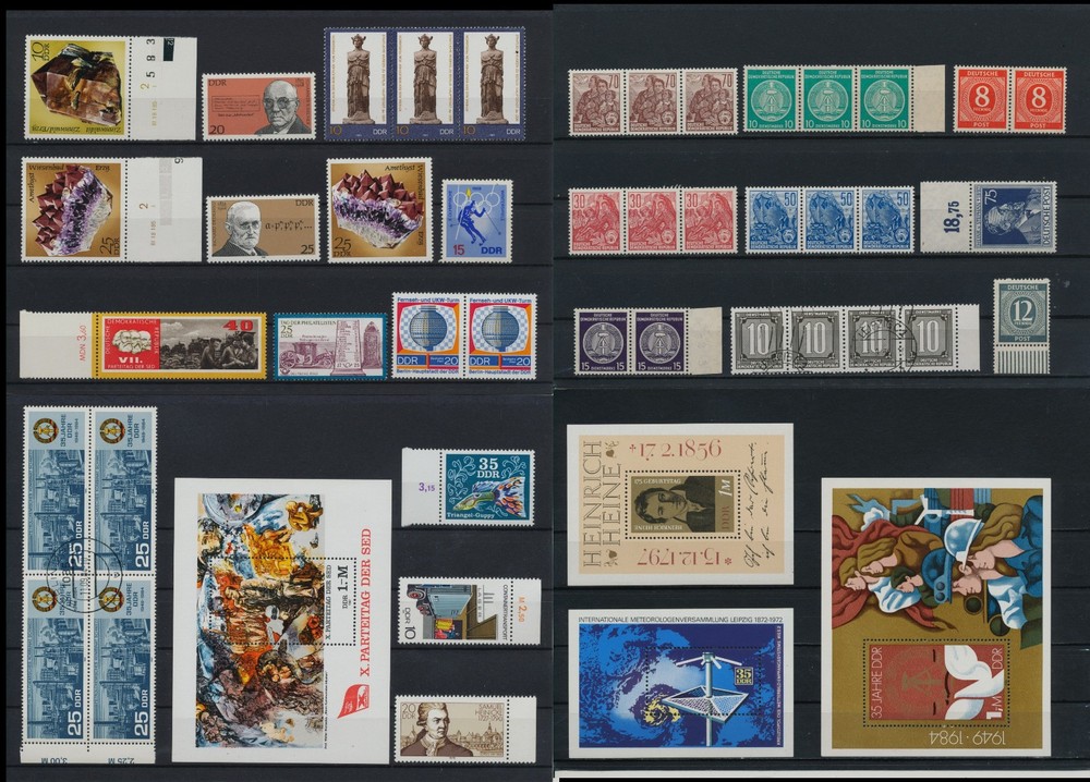 Germany East, DDR, beautiful stamp collection, used and new (RC 15)
