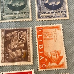 German Stamp Collection 1930’s -1940’s Hitler War WWII Libia Deutsches Reich VTG