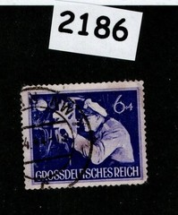 Used stamp B260 1944 WWII Germany Military Hero’s U-Boat Submarine #2186