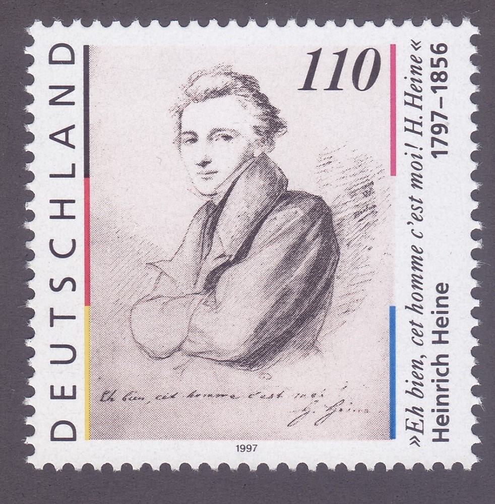 Germany 1984 MNH 1997 Heinrich Heine – Poet Issue Very Fine