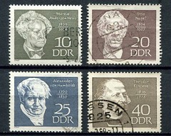 Germany – DDR : Famous Men set from 1969 – used / CTO
