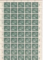 Lot Stamp Germany Sc B252A-C Sheets 1944 WWII Reich Airmail Focke Condor MNH F