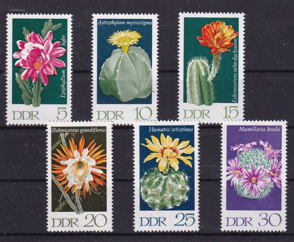 DDR MNH ** 1625-30 SC 1251-6 Flowers