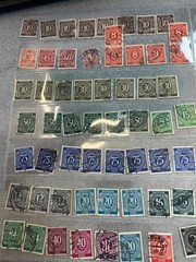 58 VINTAGE STAMPS GERMAN 1940s used rare stamp lot old Germany bundle post wwii