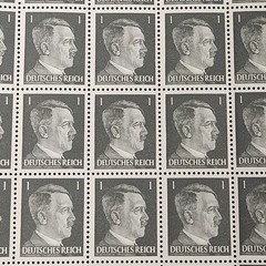 1941 1 Pfenning German Adolph Hitler Full Stamp Sheet WW2 WWII Third Reich 101