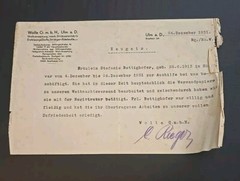 WW2 WWII German Third Reich Era Work Employment Document Certificate 1931