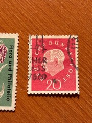 GERMANY, 1950-1960s. 7 – Flora, Friedr. Engels, space program, Heuss Bundespost