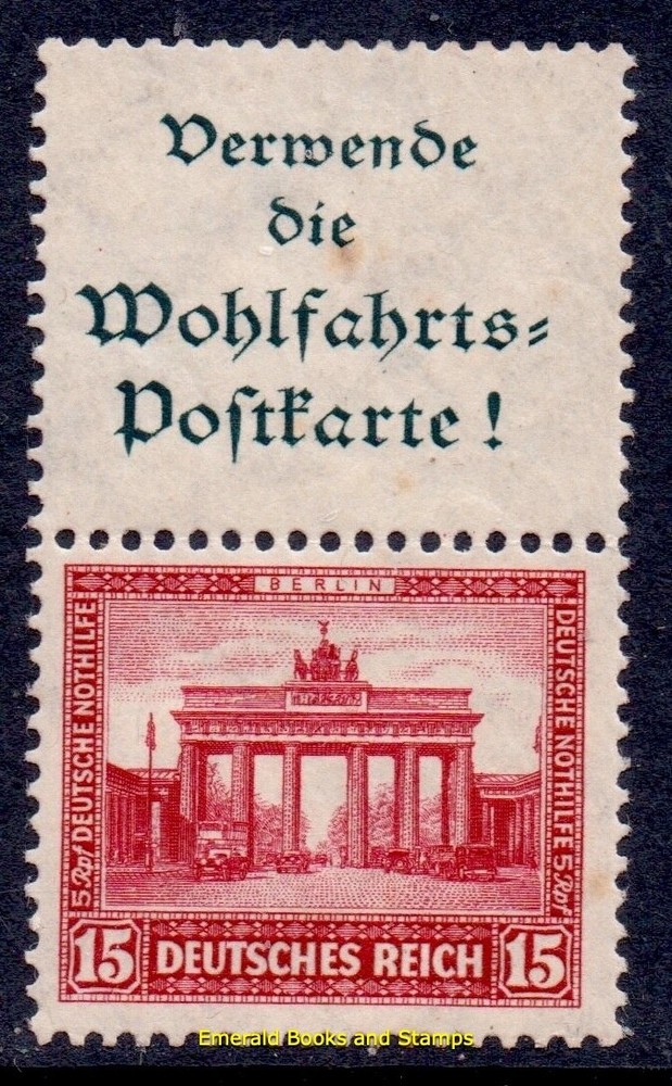 EBS Germany 1932 – Welfare – Buildings – se-tenant – Michel S84 – MNH**