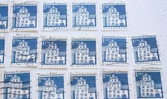 75- Wittenberg Castle 1964/69 1 Deutsche Mark West Germany Used Postage Stamps