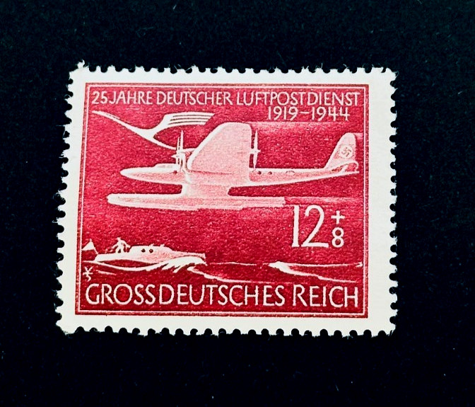 GERMANY Stamp – 1944 Dornier Airplane Flying Boat Sn B252B Semi Postal MLH r54