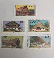Germany 1995 Humanitarian Relief Funds. Farmhouses (1st series). MNH set.
