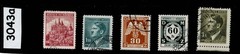 Stamps Adolf Hitler & Officials Germany Czech occupation of BaM WWII #3043a