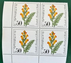 Germany – Berlin, 1981, #9NB183 Mint NH block of 4, Plants