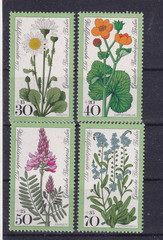 Berlin MNH ** 556-9 Scott 9NB137-40 Flowers