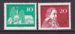 Germany DDR 605-06 MNH 1962 Johann Gottlieb Fichte – Philosopher Birth Set