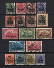 * GERMANY MEMEL KLAIPEDA Mi.# 1/18 COMPLETE SET VERY FINE USED