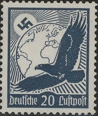 Stamp Germany Mi 529-37x Sc C46-54 1934 3rd Reich War Era Airmail Globe MNH