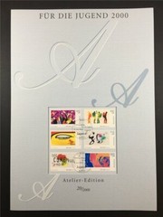 GERMAN POST ART-EDITION 2000/20 KUNST ART EYE OF THE BUDDHA