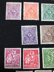 Germany – 1922-23 Post Horn, Numerals 33 Pc Stamp Lot, Wmk, Mint Hinged MH
