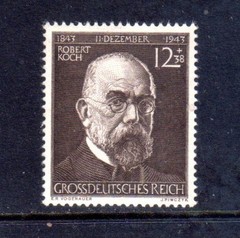 Germany Semi-Postal 1944 Scott# B251 Dr. Robert Koch Unused VF