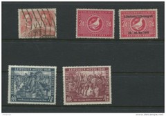 Germany 1949 Mi 229 232-3 240-1 MH/MNH/Used
