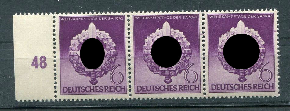 Third Reich 818III ABART** MNH Mint Never Hinged 120EUR (Z7864