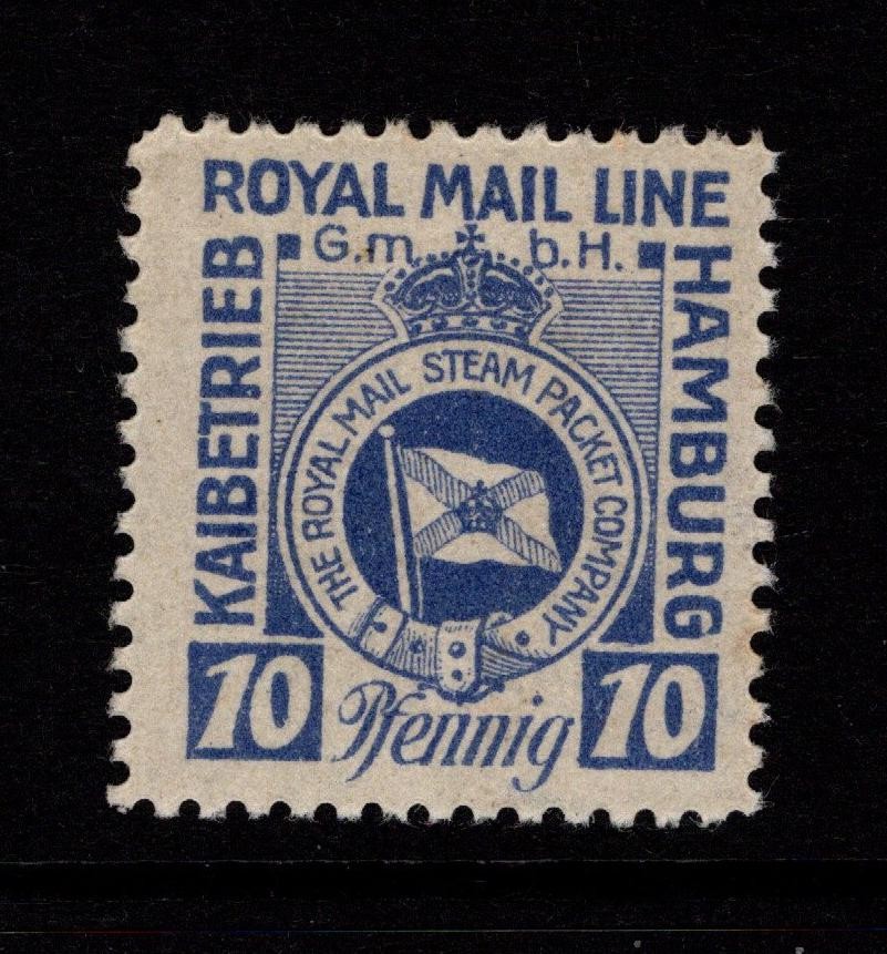 Germany 1921 Royal Mail Hamburg America Line 10p MNG – S57507