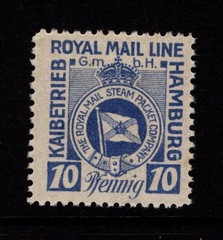 Germany 1921 Royal Mail Hamburg America Line 10p MNG – S57507