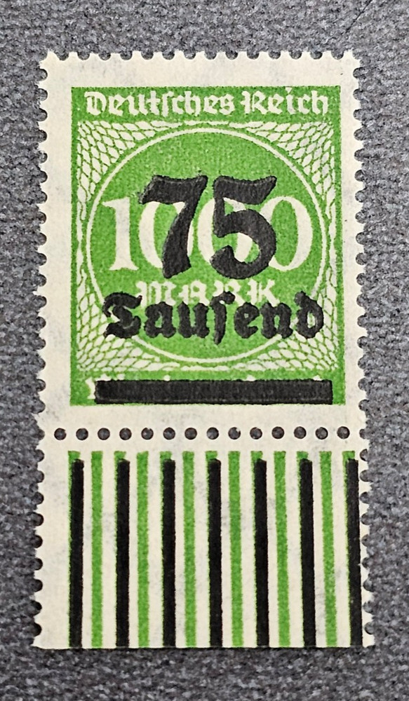 Stamp Germany Reich FREIMARKE 75 000 Mark 1923 Mi. Nr. 288 [🇩🇪37410]