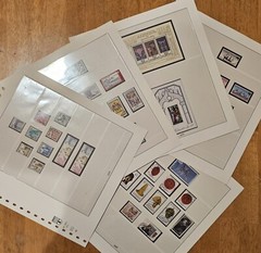 Lindner Pre-printed Sheets Falzlos 120b Frg Germany 1971-1978. Read Description.