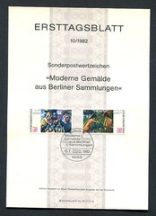 Germany – Berlin : Modern Art Day Sheetlet (ETB) from 1982 (Michel # 10/1982)