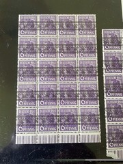 1940’s Lot Of 5 Blocks Stamp Germany Allied Occupation Overprint 6Pf MNH