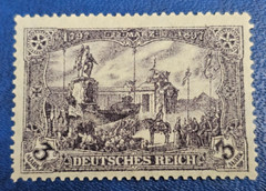 Stamp Germany Reich 3 Mark 1918 JÄSCHKE BPP Mi. Nr. 96 B II b [🇩🇪36318]