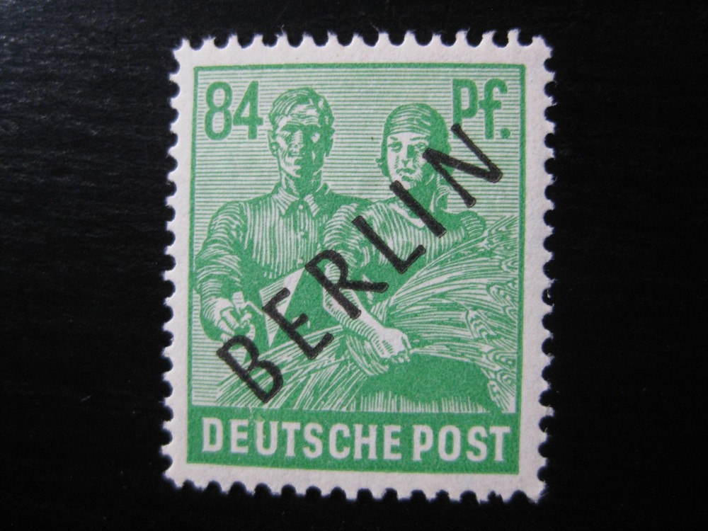 BERLIN GERMANY Mi. #16 scarce mint black overprint stamp! CV $6.00