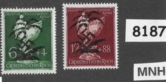MNH stamp set B286-287 Modern Fantasy Overprints Dresden Goldsmith society #8187