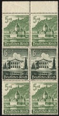 Germany 1940 Winterhilfswerk #S259 #S263 Architecture #B179a #B182a Postage WWII