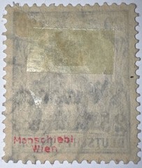 Travelstamps; GERMANY OFFICES IN MOROCCO OP SIGNED 25c on 20pf WMK Used