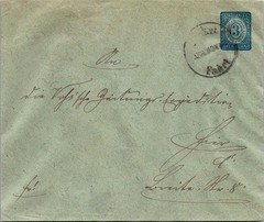 Berlin Local Post 1890s 3Pf Stationery Cover Vossische Zeitung Cancelled